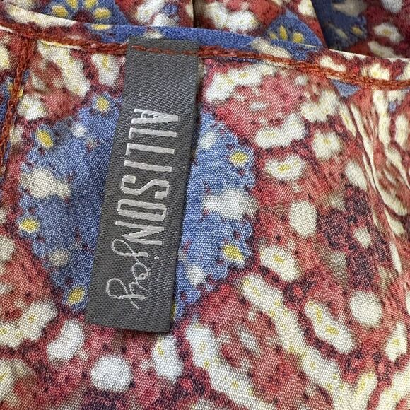 allison joy 3/4 sleeve pleated blouse Size M - Picture 3 of 4